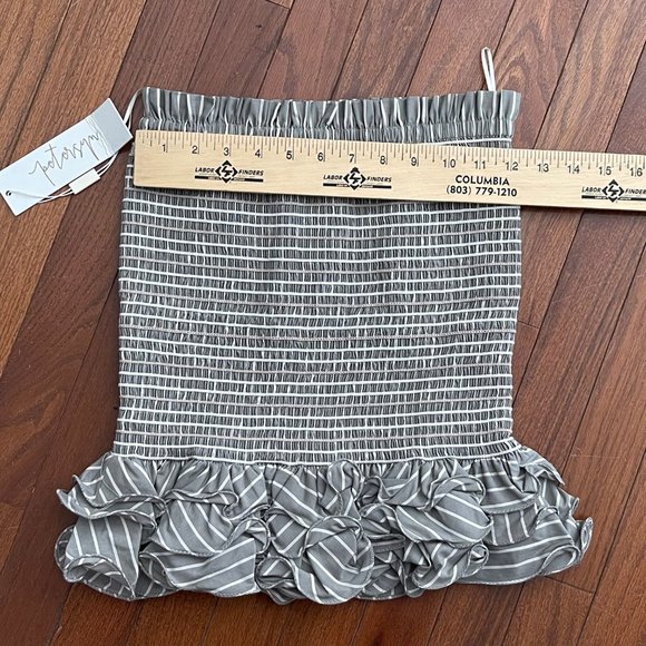 New Petersyn Revolve Barrett Sonma Smocked Tiered Ruffled Skirt Tube Top Small - Picture 9 of 9